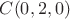 $C(0,2,0)$