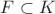 $F\subset K$