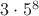 $3 \cdot 5^8$