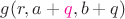 $g(r,a+{\color{magenta}q},b+q)$