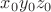 $x_0 y_0 z_0$