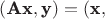 $(\textbf{Ax}, \textbf y) = (\textbf x, \textbf{A^* y})$