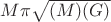 $M\pi\sqrt{(M)(G)}$
