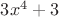 $3x^4 +3$