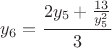 $y_6=\dfrac{2y_5+\frac{13}{y_5^2}}{3}$