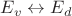 $E_v \leftrightarrow E_d$