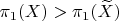 $\pi_1(X) > \pi_1(\widetilde X)$