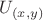 $U_{(x,y)}$ $U_{(x,y)}$