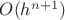 $O(h^{n+1})$ $O(h^{n+1})$