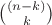 ${(n-k)\choose k}$