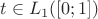 $t\in L_1([0;1])$
