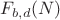 $F_{b,d}(N)$