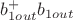 $b^{+}_{1out} b_{1out}$