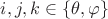 $i, j, k\in \{\theta, \varphi\}$