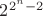 $2^{2^n-2}$