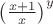 $\left(\frac{x+1}x\right)^y$