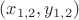 $(x_{1,2}, y_{1,2})$