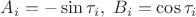 $A_i=-\sin\tau_i,\;B_i=\cos\tau_i$