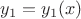 $y_1=y_1(x)$