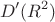 \[D'(R^2 )\]