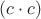 $(c\cdot c)$