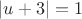 $|u+3|=1$