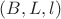 $(B,L,l)$