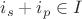 $i_s + i_p \in I$