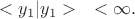 $$<y_1|y_1>\quad<\infty.$$