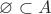 $\[\varnothing \subset A\]$