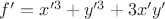 $f'=x'^3+y'^3+3x'y'$