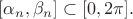 $[\alpha_n, \beta_n]\subset [0, 2\pi].$