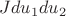 $Jdu_1du_2$