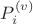 $P_i^{(v)}$