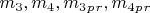 $ m_3,  m_4,  m_3_p_r,  m_4_p_r $