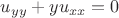 $u_{yy}+yu_{xx}=0$