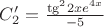 $C'_2=\frac{{\tg}^{2}2xe^{4x}}{-5}$