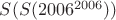 $S(S(2006^{2006}))$