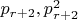 $p_{r+2}, p^2_{r+2}$