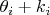 $\theta _i+k_i$