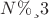 $N&ge;3$