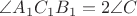 $\angle A_1C_1B_1=2\angle C$
