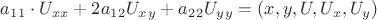 $a_1_1\cdot U_x_x+2a_1_2U_x_y+a_2_2U_y_y=\VARPHI(x,y,U,U_x,U_y)$