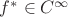 $f^\ast \in C^\infty$