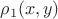 $\rho_1(x,y)$