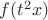 $f(t^2x)$