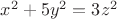 $x^2+5y^2=3z^2$