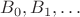 $B_0,B_1,\dots$
