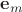 $\mathbf e_m$