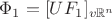 $\Phi_1=[UF_1]_{v\mathbb R^n}$